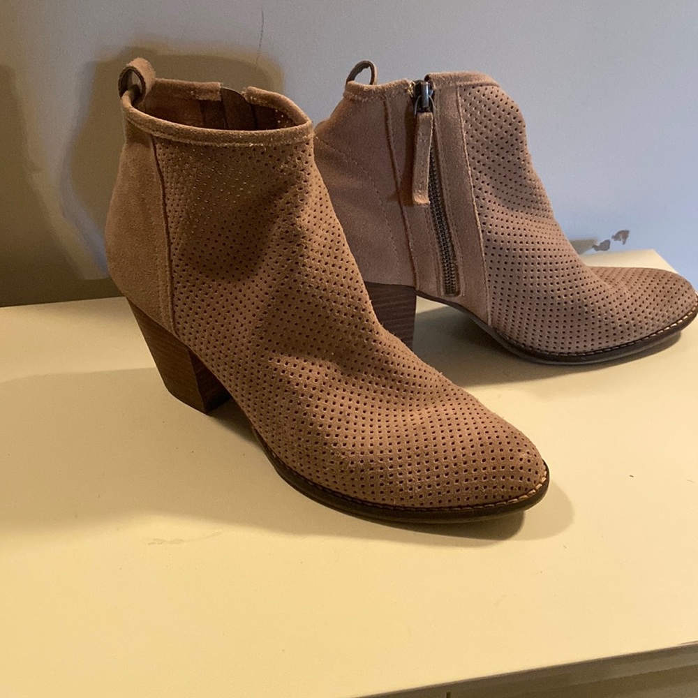 Dolce Vita suede heeled booties